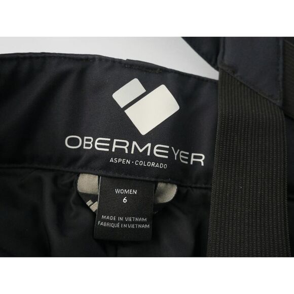 Obermeyer Women’s Malta Bib Overalls Black Waterproof Insulated Snow Ski Size 6 - Picture 9 of 10
